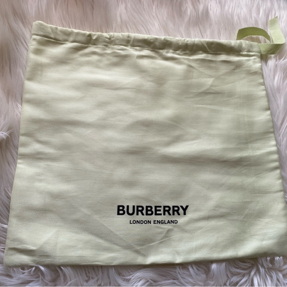 Burberry accessory  Dust bag Travel  Wallet , Green Bag With Logo 16 "x 14.5”New